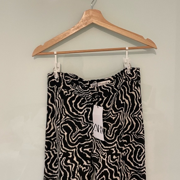 ZARA Straight Leg Jacquard Pants - Picture 13 of 13